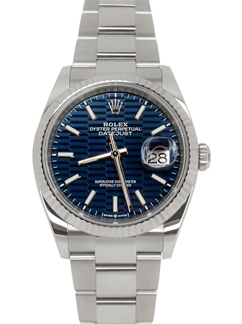 rolex oyster perpetual datejust blue face price|Rolex Datejust price stainless steel.